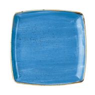 Cornflower Blue Deep Square Plate 26.8cm