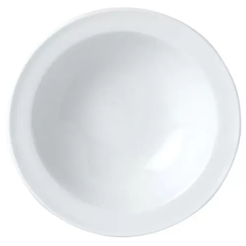 Steelite Simplicity Vitrified Porcelain White Round Bowl Stone Rim 16.5cm