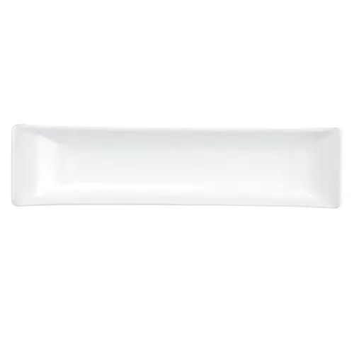 Churchill Buffet Alchemy Fine China White Rectangular Boat Dish 39.2cm 71cl 25oz