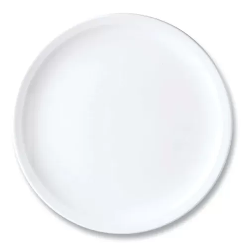 Steelite Simplicity Vitrified Porcelain White Round Cresta Plate 25.5cm