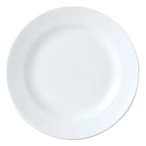 Steelite Simplicity Vitrified Porcelain White Round Harmony Plate 31.5cm