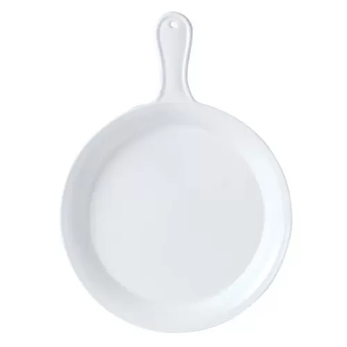 Steelite Simplicity Cookware Vitrified Porcelain White Round Presentation Pan 96cl