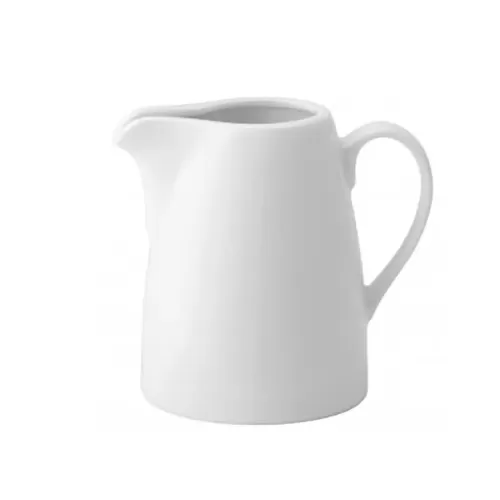 Utopia Anton Black Fine China White Jug 28cl 10oz