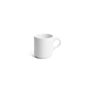 Crème Monet Vitrified Porcelain White Stacking Cup 9cl 3oz