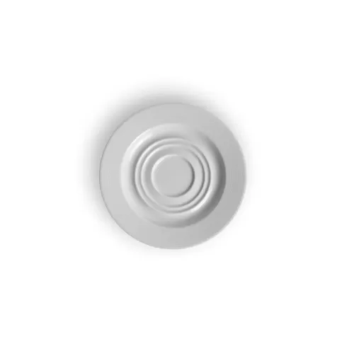 Crème Cézanne Vitrified Porcelain White Round Large Saucer 15cm