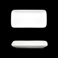 Crème Renoir Vitrified Porcelain White Oblong Plate 28x13.5cm