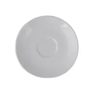 Crème Monet Vitrified Porcelain White Round Traditional Saucer 15cm