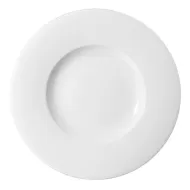 Churchill Profile Vitrified Porcelain White Round Wide Rim Plate 23.6cm