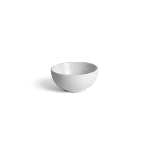 Crème Cézanne Vitrified Porcelain White Round Side Bowl 12cm