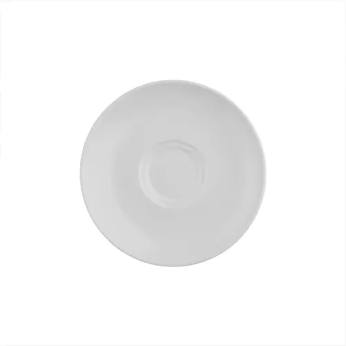 Crème Renoir Vitrified Porcelain White Round Saucer 13cm
