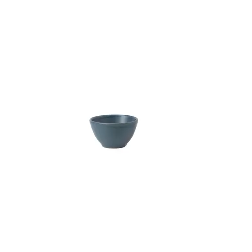Churchill Bit On The Side Vitrified Porcelain Round Oslo Blue Contour Dip Pot 4Oz