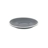 Superwhite Café Porcelain Grey Round Saucer 14cm