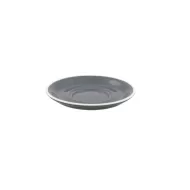 Superwhite Café Porcelain Grey Round Saucer 15.5cm