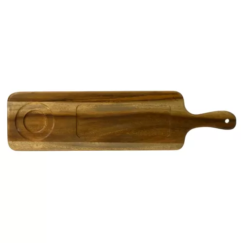 Dudson Acacia Wood Large Rectangular Handled Board 54.5cm