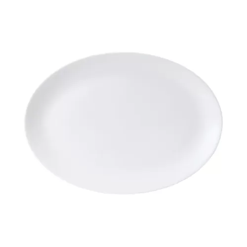 Wedgwood Connaught Bone China White Oval Platter 22.7x16.5 cm
