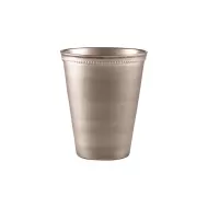 Genware Beaded Vintage Stainless Steel Serving Cup 38cl 13.4oz
