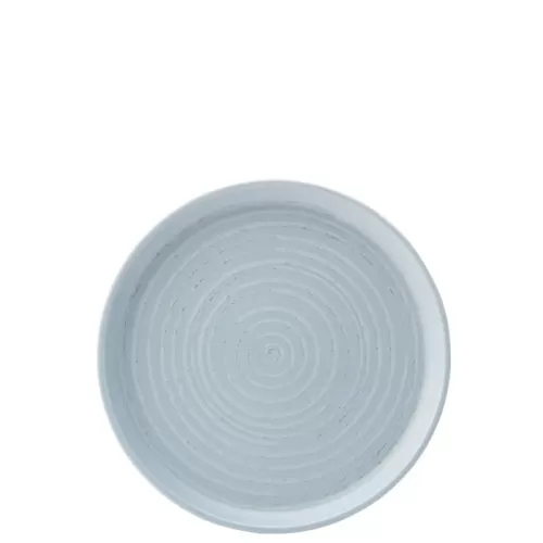 Utopia Circus Porcelain Chambray Round Walled Plate 17.5cm