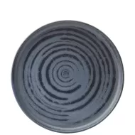 Utopia Circus Porcelain Denim Round Walled Plate 30cm