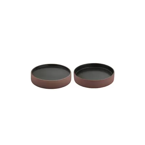 Playground 2 in 1 Brown-Black Flat Deep Plate 21cm