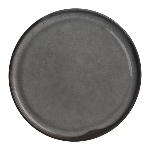 Off Grid Studio Gembrook Gray Stoneware Round Plate 23cm