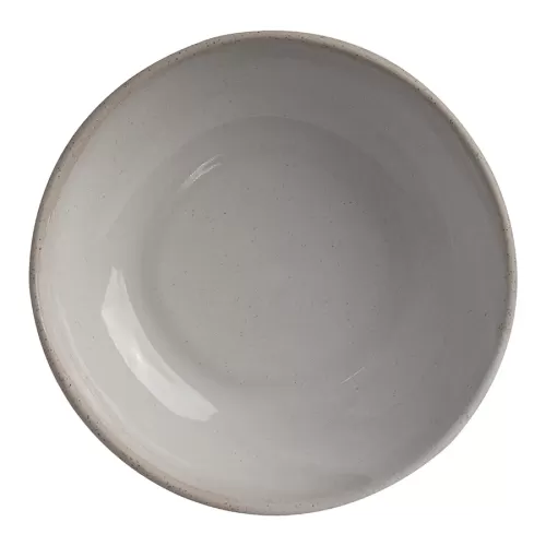 Off Grid Studio Gembrook White Stoneware Round Bowl 19.7cm 31.5oz