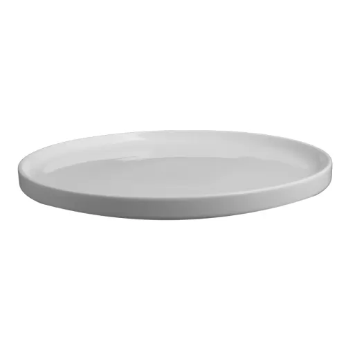 Creme Picasso Vitrified Porcelain White Stacking Plate 27cm