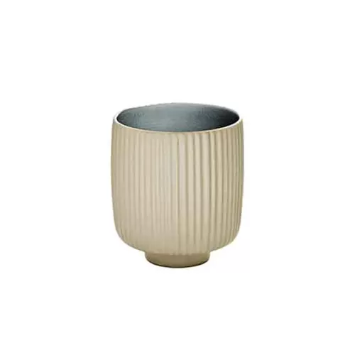 Playground Nara Grey Relief Ceramic Handleless Mug 11oz
