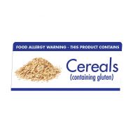 Allergen Buffet Notice Cereals Contain Gluton