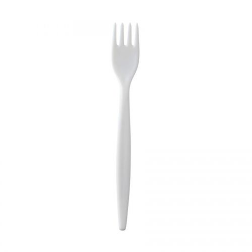 Polycarbonate Fork Standard 20cm White