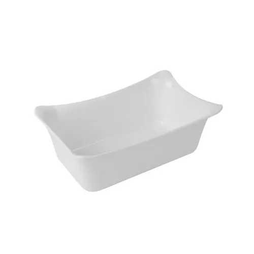 Fleur Crock Melamine White 1/4 Size Gastronorm