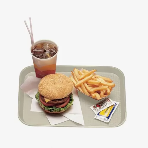 Cambro Fast Food Plastic Peach Rectangular Tray 34.5x26.5cm