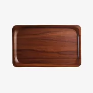 Cambro Mykonos Laminated Walnut Rectangular Non-Slip Tray 46x36cm