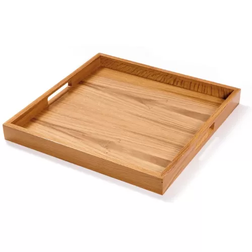 Handled Butlers Tray Oakwood Square 40 x 40cm