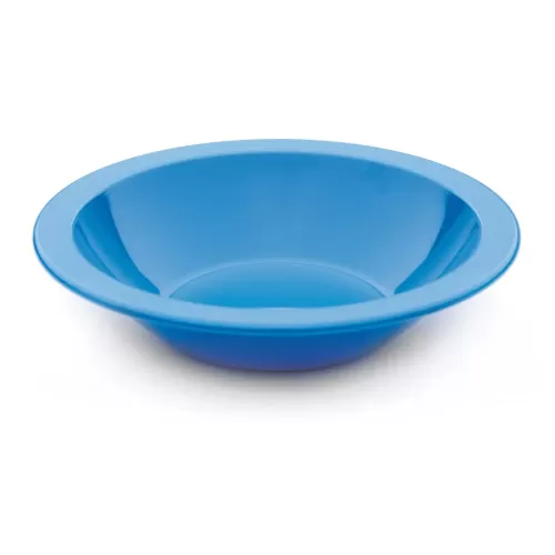 Harfield Polycarbonate Blue Round Narrow Rim Bowl 17.3cm 400ml 14oz