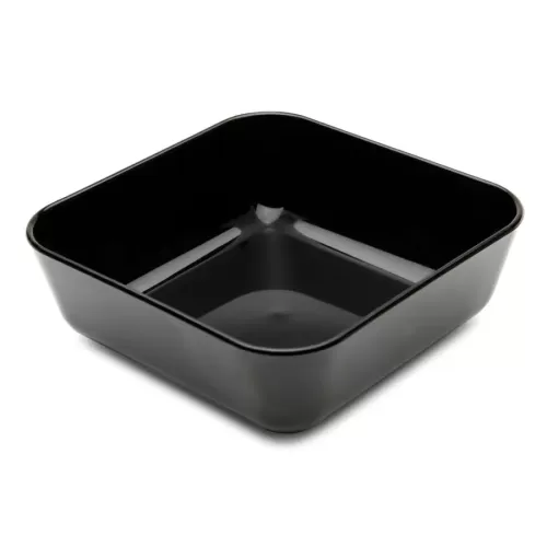 Harfield Polycarbonate Black Square Sweet Dish 10x3.5cm