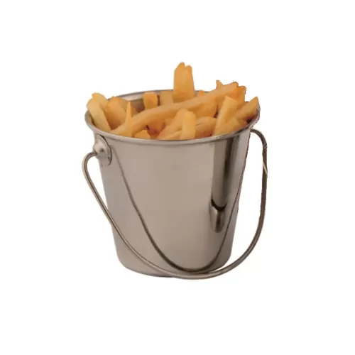 Mini Bucket Display Pot Stainless Steel 7cm diax7cm tall
