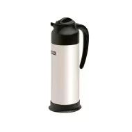 Elia White Stainless Steel Shatterproof Twost Top Vacuum Jug 1Litre
