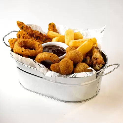 Galvanised Steel Serving Bucket 23 x 15 x 7cm