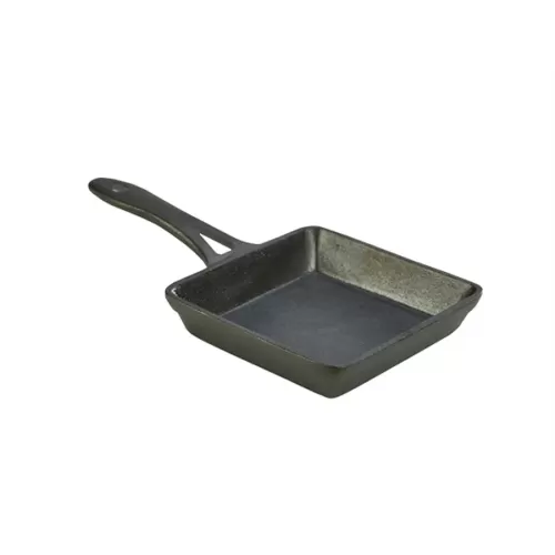 Mini Cast Iron Square Frying Pan 13x3cm