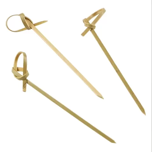 Bamboo Looped Skewers 9cm 3.5in