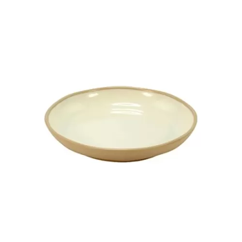 Dalebrook Marl Melamine Cream Round Deep Plate 280x47mm