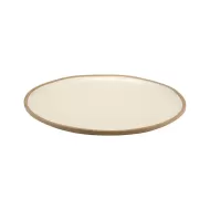 Dalebrook Marl Round Melamine Cream Shallow Dish 385x26mm