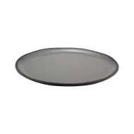 Dalebrook Marl Round Melamine Charcoal Grey Shallow Dish 385x26mm