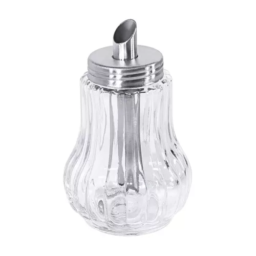 Contacto Glass Sugar Pourer With 18/0 Stainless Steel Screw Top 150ml