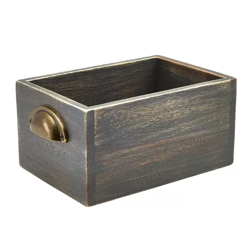 Grey Wash Acacia Wood Display Drawer 21.5x15x11cm