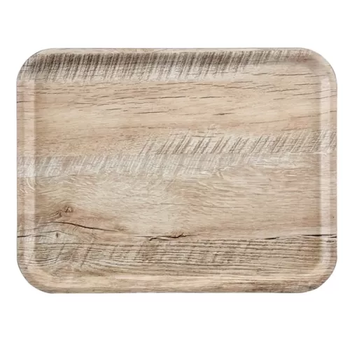 Cambro Capri Laminated Light Oak Rectangular Tray 46x34cm