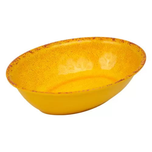 Dalebrook Casablanca Melamine Orange Oval Bowl 21x28cm 1.5 Litre