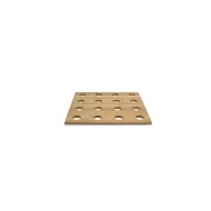 Front of the House Natural Bamboo Square Cone Holder 14in