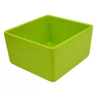 Dalebrook Melamine Lime Green Rectangular Chunky Crock 17.3x16.2x10cm 2 Litre