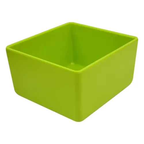 Dalebrook Melamine Lime Green Rectangular Chunky Crock 17.3x16.2x10cm 2 Litre